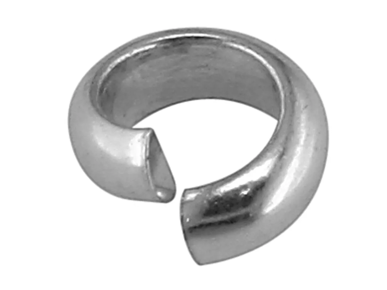 Sterling Silver Open Jump Ring 5.5mm Made From D Shape Wire