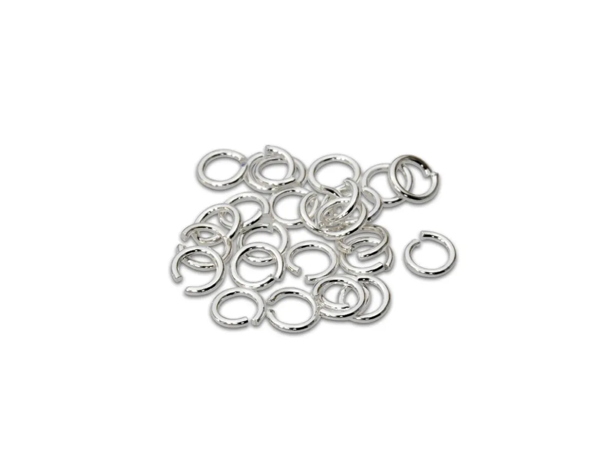 Sterling Silver Open Jump Ring Light 3mm Pack of 25
