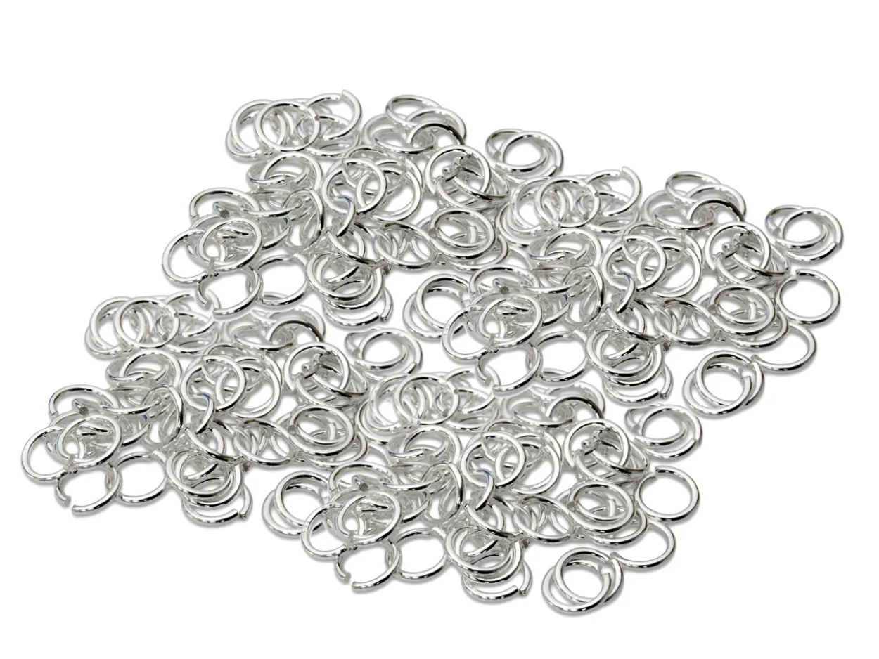 Sterling Silver Open Jump Ring Heavy 5mm Pack of 200