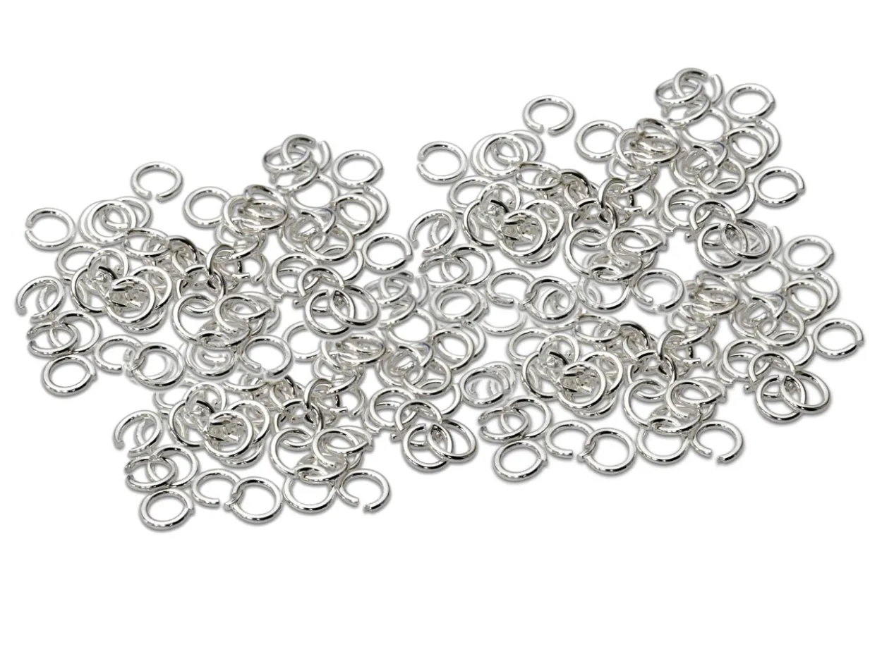 Sterling Silver Open Jump Ring Light 3mm Pack of 200