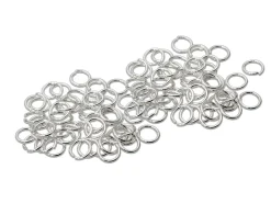 Sterling Silver Open Jump Ring Light 6mm Pack of 100