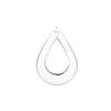 Sterling Silver Open Teardrop 15x20mm Stamping Blank