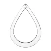 Sterling Silver Open Teardrop 25x35mm Stamping Blank