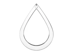 Sterling Silver Open Teardrop 25x35mm Stamping Blank