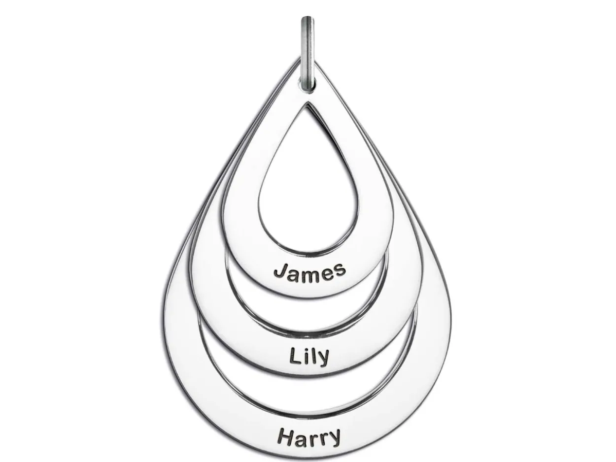 Sterling Silver Open Teardrop 25x35mm Stamping Blank