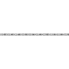 Sterling Silver Oval And Rondelle Beaded Wire 1.0mm