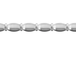 Sterling Silver Oval And Rondelle Beaded Wire 3.5mm