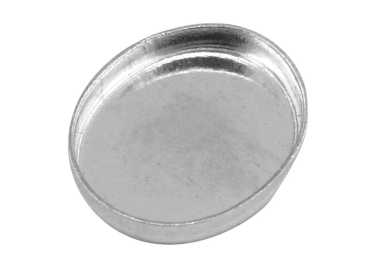 Sterling Silver Oval Bezel Cup, Pack of 6, 10mm X 8mm