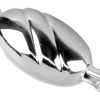 Sterling Silver Oval Clasp 22mm 2 Stripe Pattern