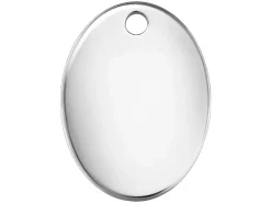 Sterling Silver Oval Hallmark Quality Tags 7x5mm Pack of 10