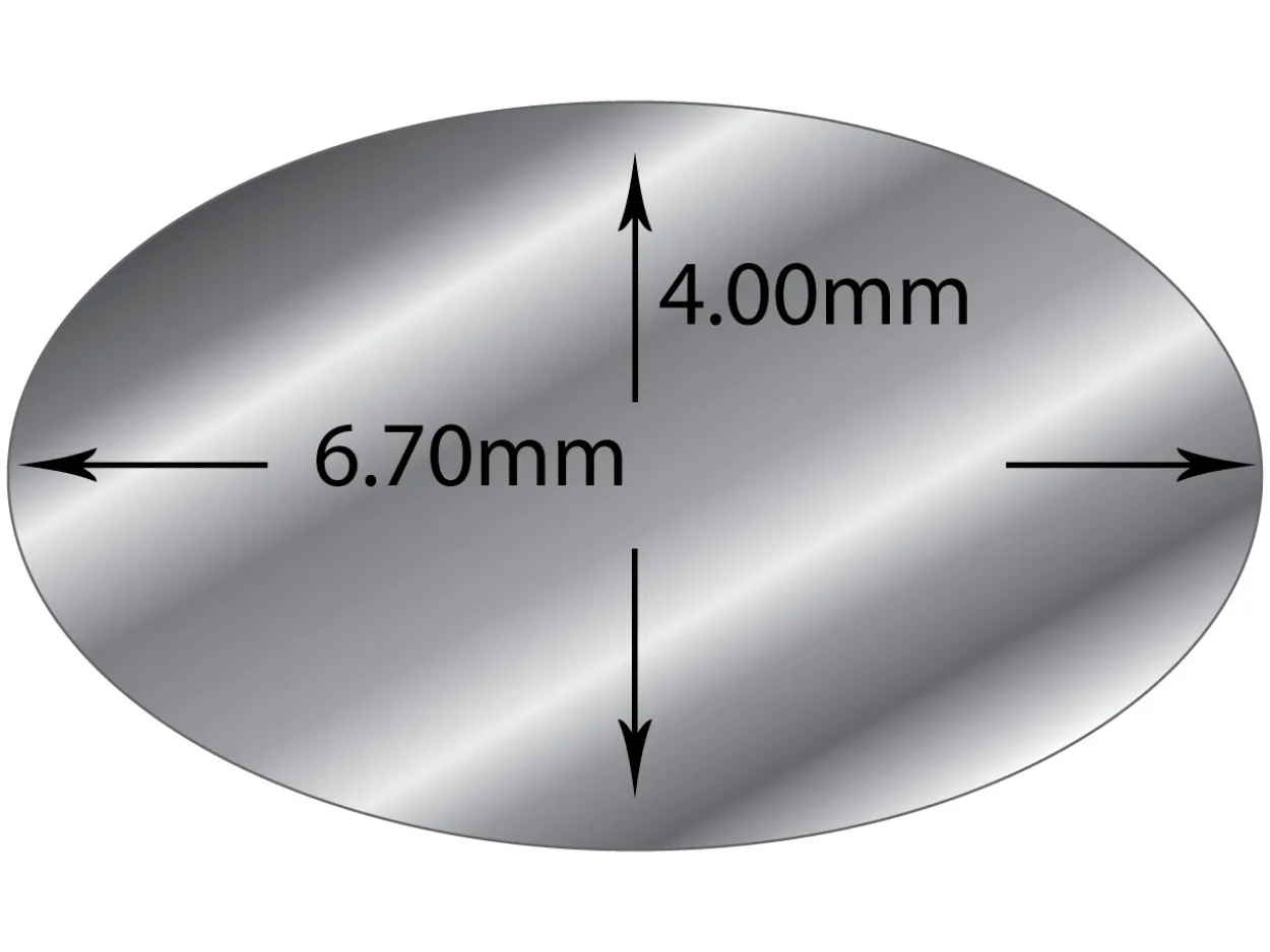 Sterling Silver Oval Wire 6.7mm X 4.0mm Fully Annealed, 100% Recycled Silver