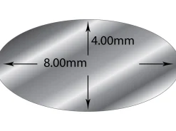 Sterling Silver Oval Wire 8.0mm X 4.0mm Fully Annealed, 100% Recycled Silver