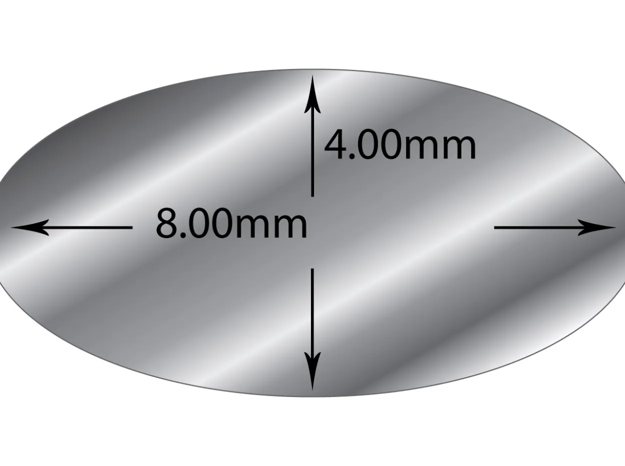 Sterling Silver Oval Wire 8.0mm X 4.0mm Fully Annealed, 100% Recycled Silver