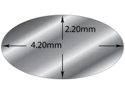 Sterling Silver Oval Wire 4.2mm X 2.2mm Fully Annealed, 100% Recycled Silver