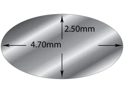 Sterling Silver Oval Wire 4.7mm X 2.5mm Fully Annealed, 100% Recycled Silver