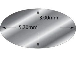 Sterling Silver Oval Wire 5.7mm X 3.0mm Fully Annealed, 100% Recycled Silver