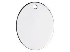 Sterling Silver Oval 25x20mm Stamping Blank
