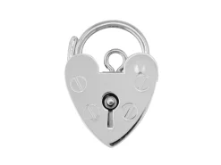 Sterling Silver Padlock Plain 11mm