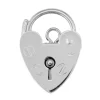 Sterling Silver Padlock Plain 13mm