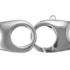 Sterling Silver 2 Part Trigger Clasp, Double Legged, 22x7mm