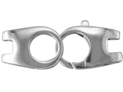 Sterling Silver 2 Part Trigger Clasp, Double Legged, 22x7mm