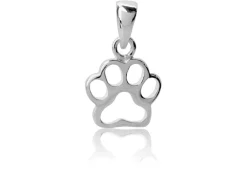 Sterling Silver Paw Design Pendant