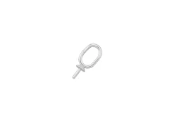 Sterling Silver Pendant Cup 2mm With Oval Ring