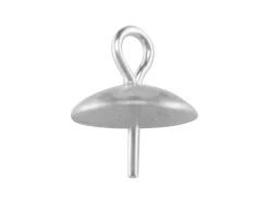 Sterling Silver Pendant Cups 6mm Pack of 10 645