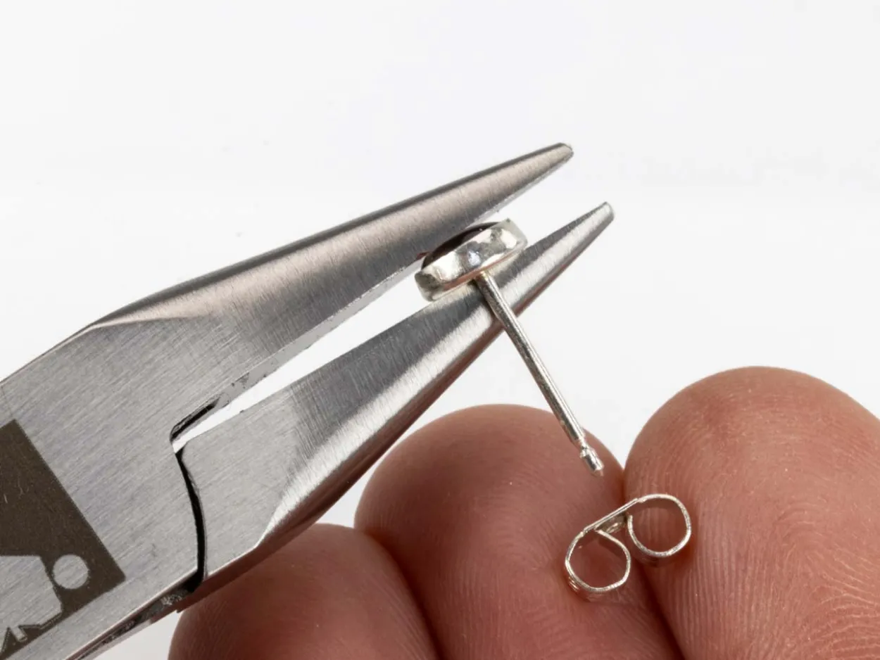 Sterling Silver Pin 11.1mm X 0.8mm, Pack of 20, 7/16" Ear Pin, 100% Recycled Silver