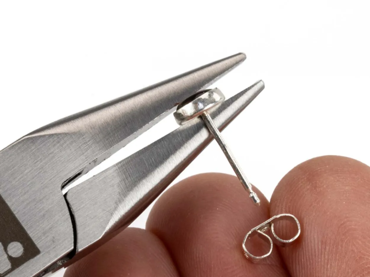 Sterling Silver Pin 9.5mm X 0.8mm, Pack of 20, 111, 3/8" Ear Pin, 100% Recycled Silver