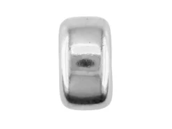 Sterling Silver Plain Flat 2 Hole Bead 5mm