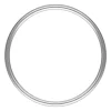 Sterling Silver Plain Ring 1mm Size N1/2