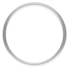 Sterling Silver Plain Ring 1mm Size J1/2