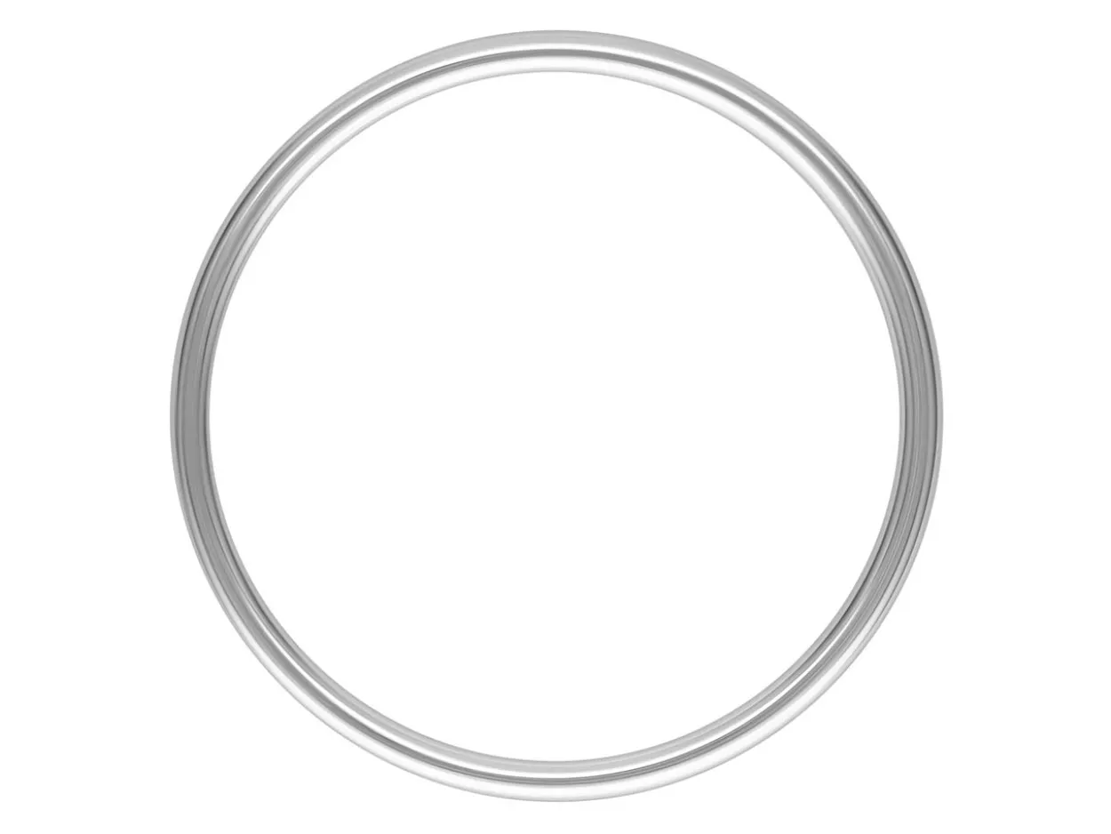 Sterling Silver Plain Ring 1mm Size J1/2