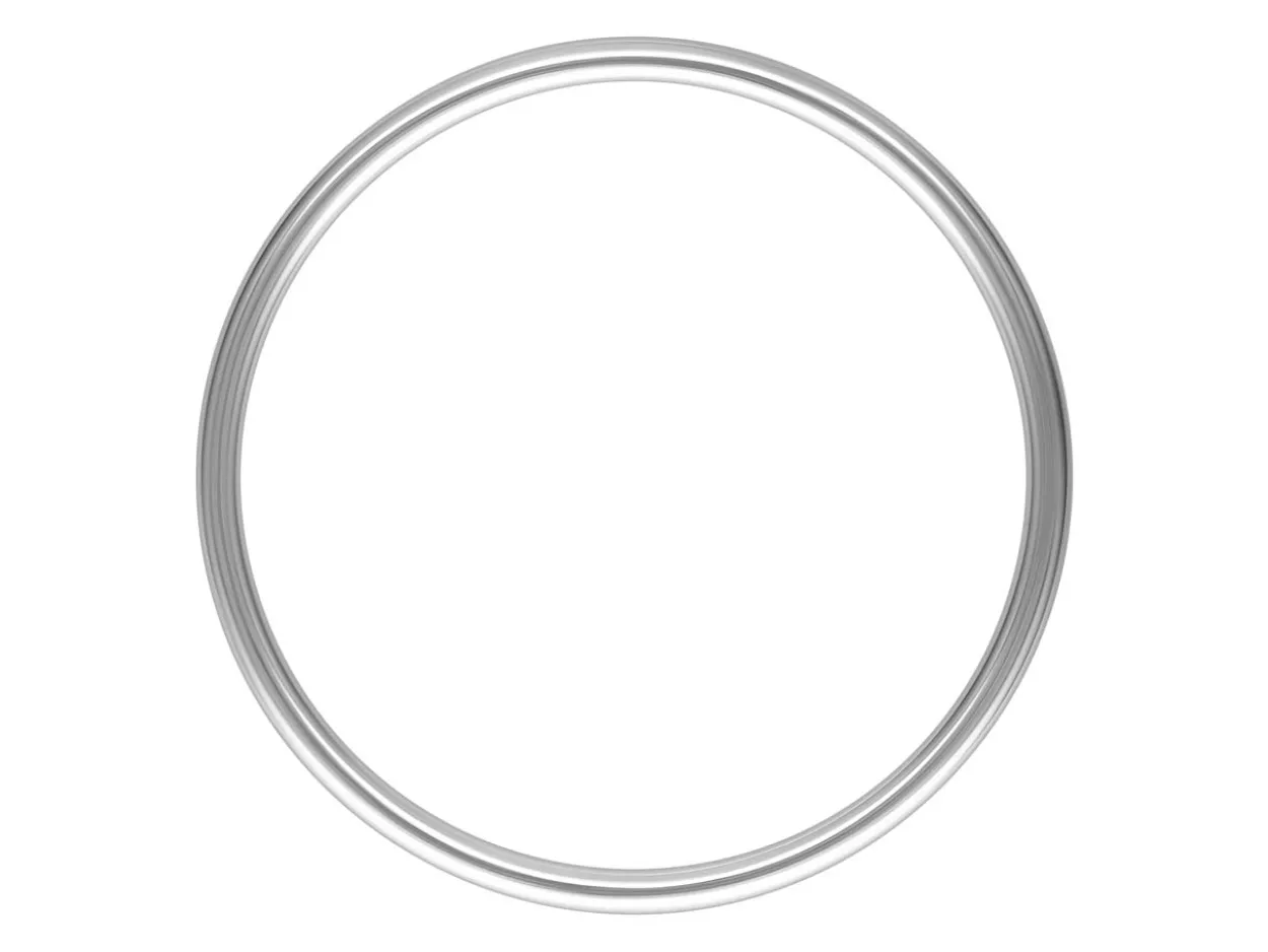 Sterling Silver Plain Ring 1mm Size L1/2