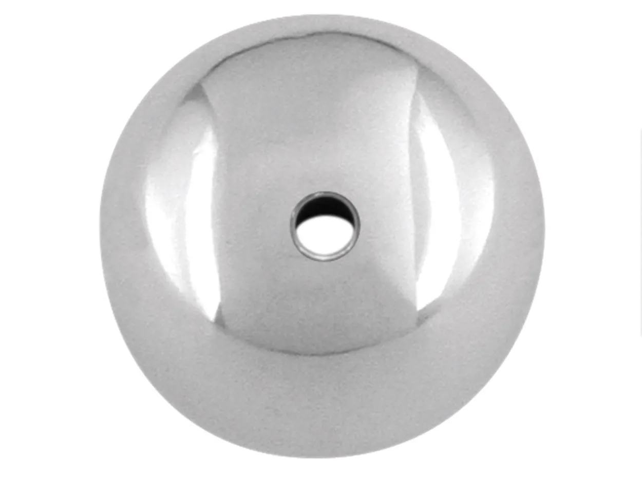 Sterling Silver Plain Rondell 4.6mm Beads Pack of 10
