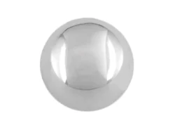 Sterling Silver Plain Semi Solid 8mm No Hole Bead