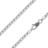 Sterling Silver Plated 3.0mm Diamond Cut Box Chain 18"/45cm Unhallmarked