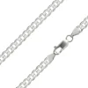 Sterling Silver Plated 4.7mm Diamond Cut Curb Chain 18"/45cm Unhallmarked