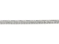 Sterling Silver Plated 2.8mm Diamond Cut Round Snake Chain 18