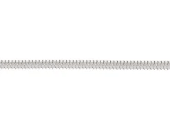 Sterling Silver Plated 1.9mm Diamond Cut Round Snake Chain 18