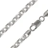 Sterling Silver Plated 5.3mm Diamond Cut Oval Trace Chain 18"/45cm Unhallmarked