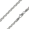 Sterling Silver Plated 3.9mm Diamond Cut Oval Trace Chain 18"/45cm Unhallmarked