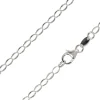 Sterling Silver Plated 3.6mm Oval Trace Chain 18"/45cm Unhallmarked
