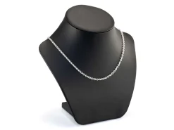 Sterling Silver Plated 3.0mm Oval Trace Chain 18