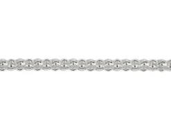 Sterling Silver Plated 2.4mm Popcorn Chain 18