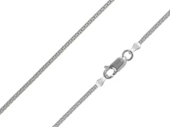 Sterling Silver Plated 1.8mm Popcorn Chain 18"/45cm Unhallmarked