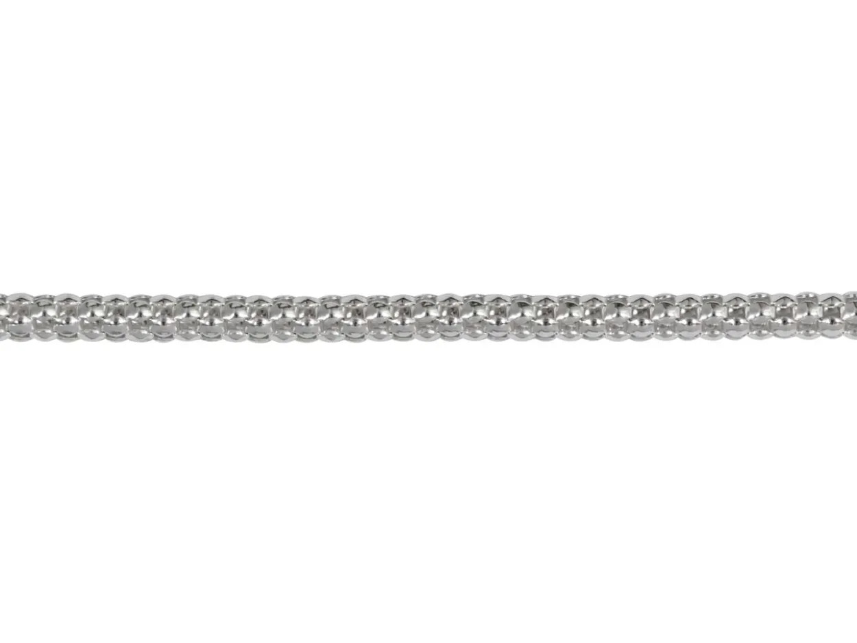 Sterling Silver Plated 1.8mm Popcorn Chain 18"/45cm Unhallmarked