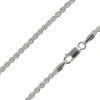 Sterling Silver Plated 2.8mm Rope Chain 18"/45cm Unhallmarked