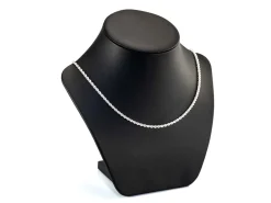 Sterling Silver Plated 2.8mm Rope Chain 18
